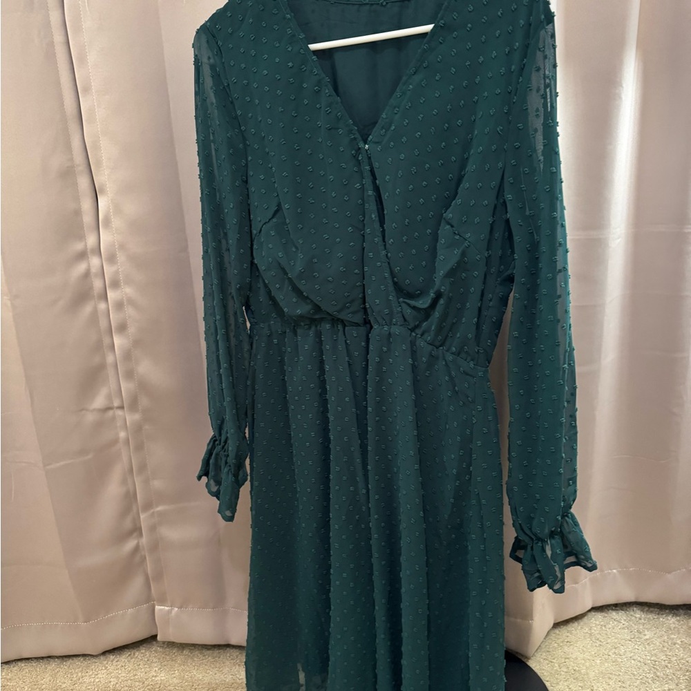 Elegant Green Women's Dress